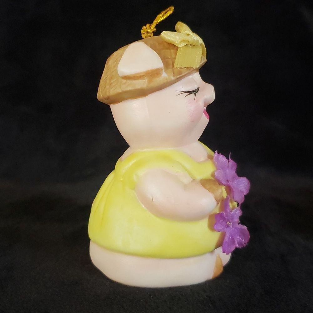Vintage Miniature Ceramic Pig Bell - Picture 4 of 7